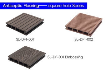 Square Hole – Outdoor plastic wood flooring / WPC Decking Generation “2”